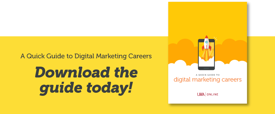 CTA image for UWA's digital marketing guide with cover preview.